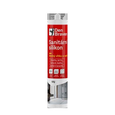 Sanitárny silikón 280 ml kartuša biela                                          