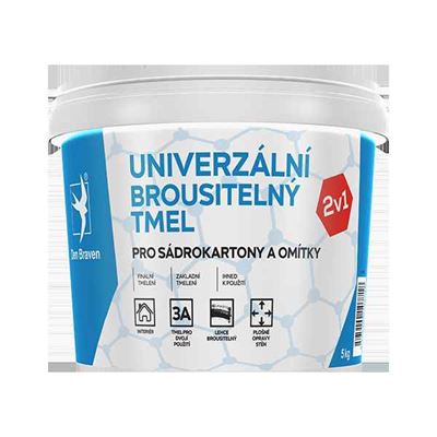 Univerzálny brúsiteľný tmel 5 kg vedro biela                                    