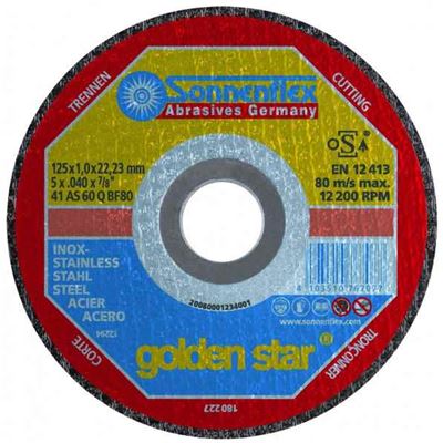 Kotúče rezné SONNENFLEX Golden star AS 46 Q BF-ROF  INOX 115x1,6x22,23          