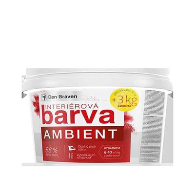 Interiérová farba AMBIENT 15 + 3 kg vedro biela - belosť min. 88%               