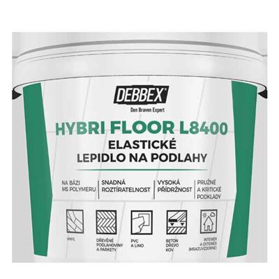 Elastické lepidlo na podlahy HYBRI FLOOR L8400 5 kg vedro svetlo hnedá          